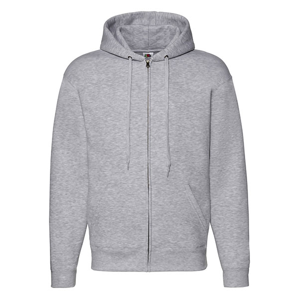 K163 Fruit of the Loom Mens Premium Zipped Hooded Sweat