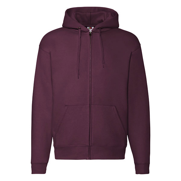 K163 Fruit of the Loom Mens Premium Zipped Hooded Sweat