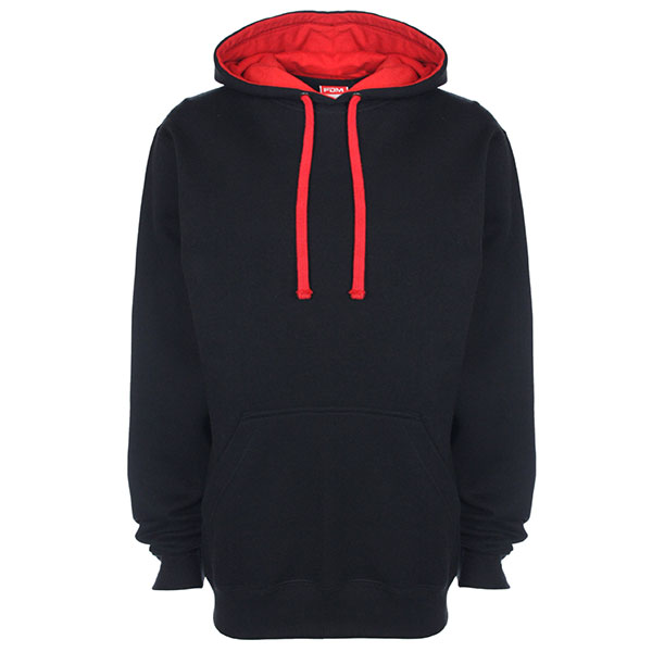 H162 FDM Unisex Contrast Hoodie