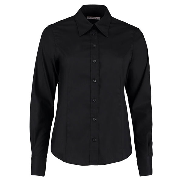 Q166 Kustom Kit Long Sleeve Premium Oxford Shirt - Women's