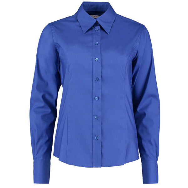 Q166 Kustom Kit Long Sleeve Premium Oxford Shirt - Women's