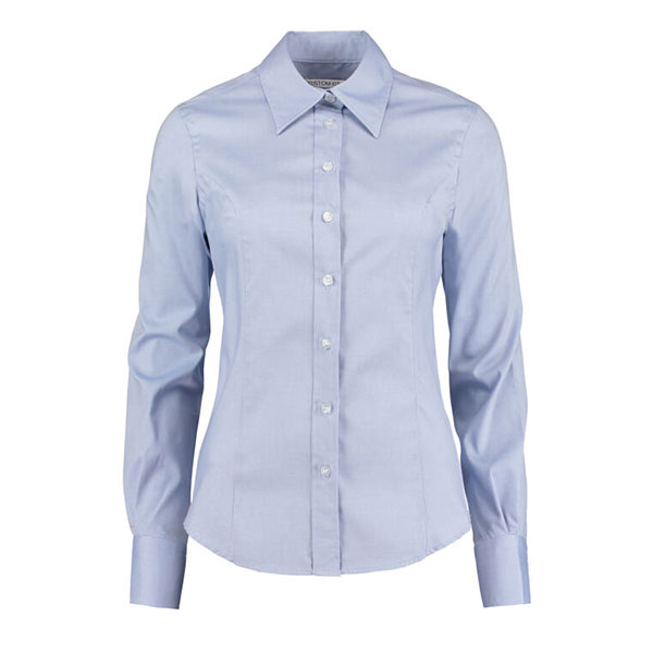 Q166 Kustom Kit Long Sleeve Premium Oxford Shirt - Women's