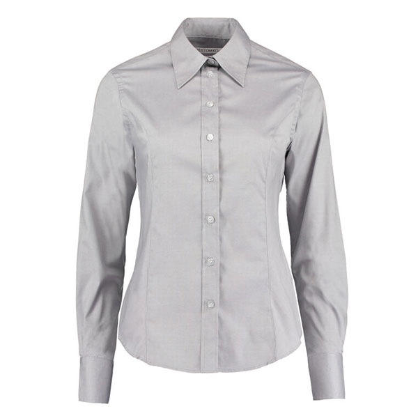 Q166 Kustom Kit Long Sleeve Premium Oxford Shirt - Women's