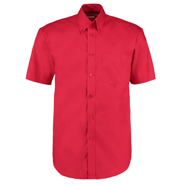Q166 Kustom Kit Short Sleeve Premium Oxford Shirt - Men's