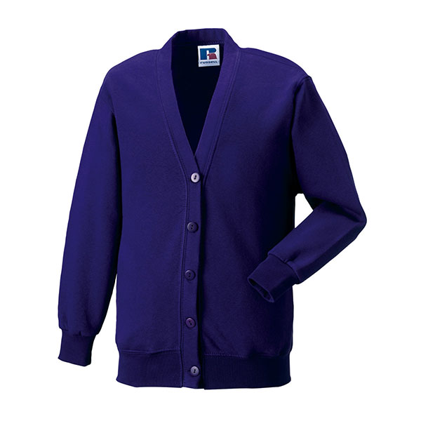 K169 Jerzees Schoolgear Sweatshirt Cardigan