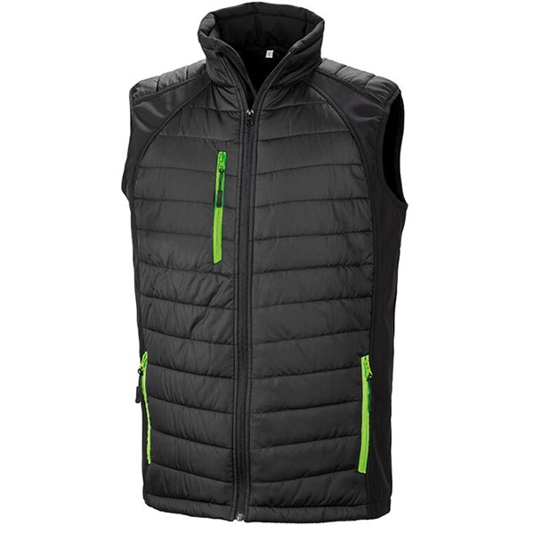 Q157 Result Recycled Compass Padded Softshell Gilet
