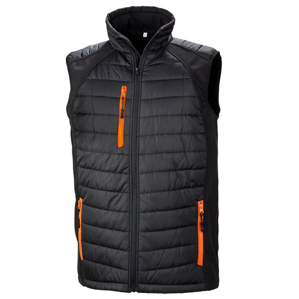 Q157 Result Recycled Compass Padded Softshell Gilet