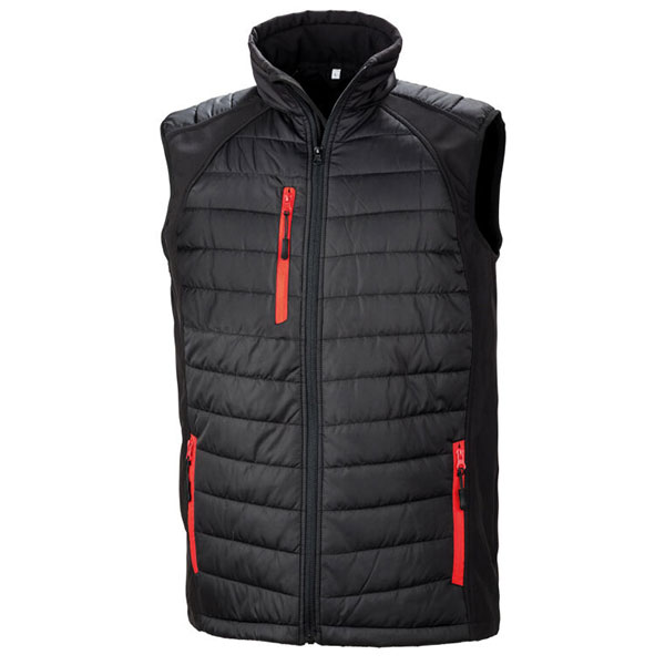 Q157 Result Recycled Compass Padded Softshell Gilet