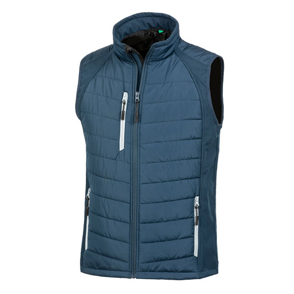 Q157 Result Recycled Compass Padded Softshell Gilet