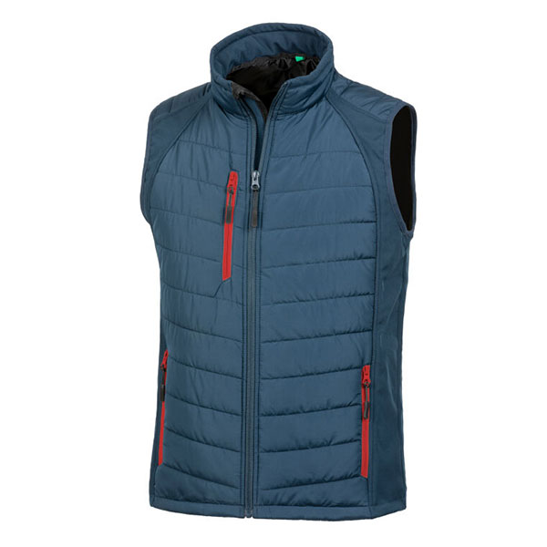 Q157 Result Recycled Compass Padded Softshell Gilet