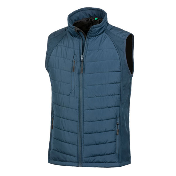 Q157 Result Recycled Compass Padded Softshell Gilet