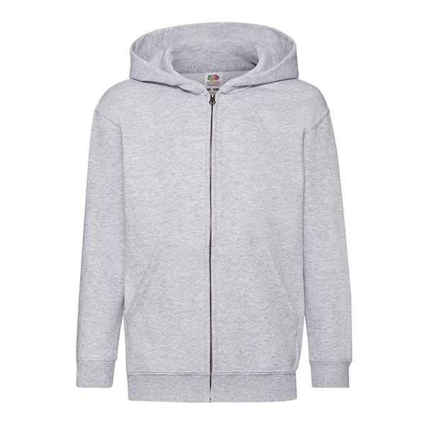 K163 Fruit of the Loom Kids Classic Hooded Sweat Jacket