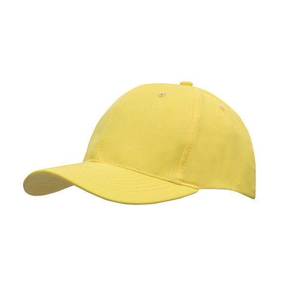 H153 Breathable Poly Twill 6 Panel Baseball Cap