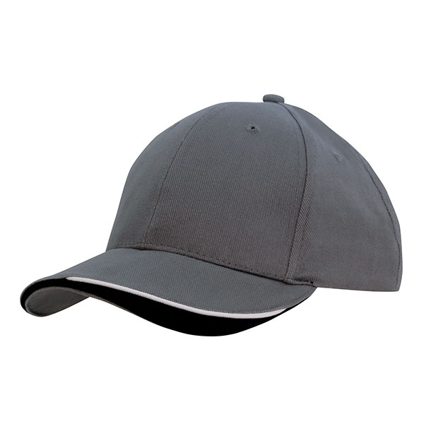 H153 Brushed Heavy Cotton 6 Panel Baseball Cap