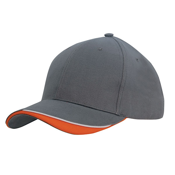 H153 Brushed Heavy Cotton 6 Panel Baseball Cap