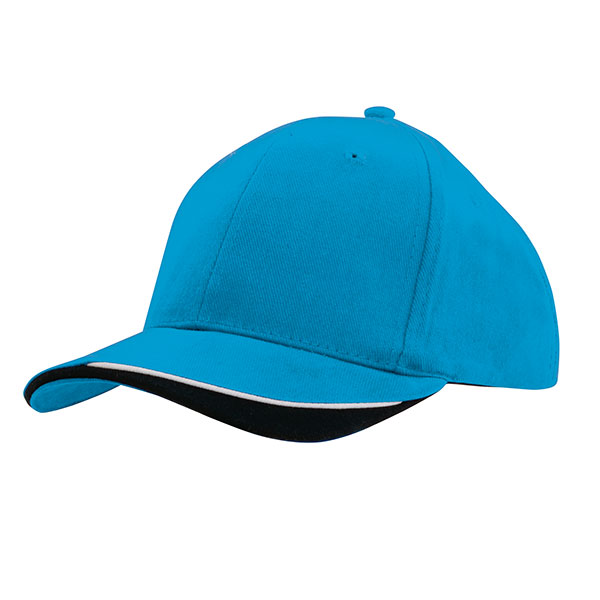 H153 Brushed Heavy Cotton 6 Panel Baseball Cap