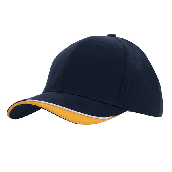 H153 Brushed Heavy Cotton 6 Panel Baseball Cap