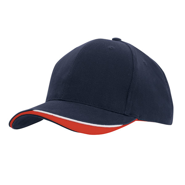 H153 Brushed Heavy Cotton 6 Panel Baseball Cap