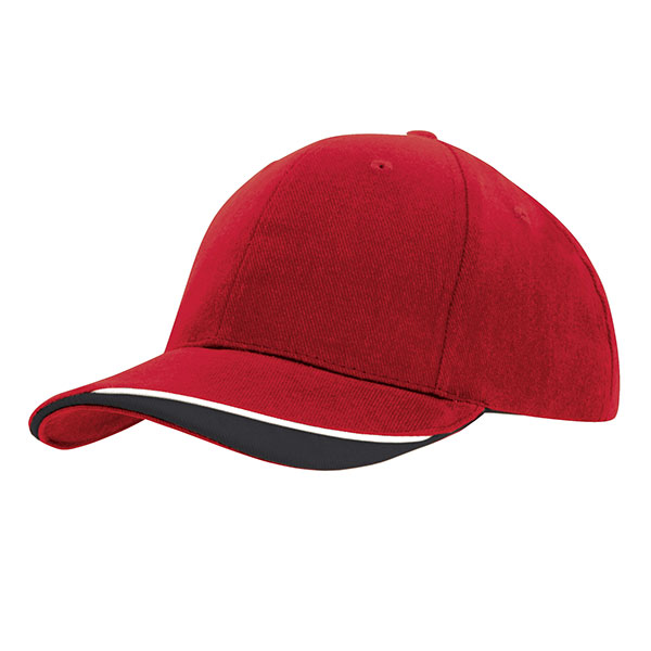 H153 Brushed Heavy Cotton 6 Panel Baseball Cap