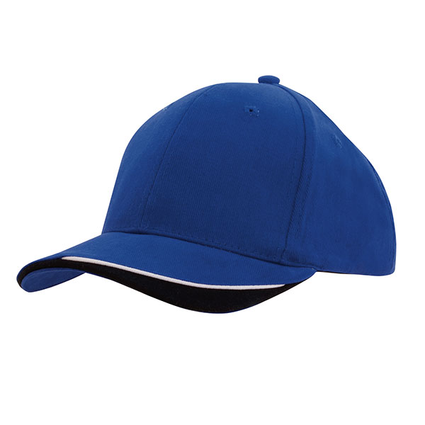 H153 Brushed Heavy Cotton 6 Panel Baseball Cap