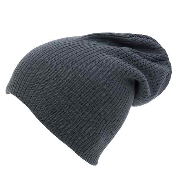 H152 Ribbed Slouch Beanie Hat