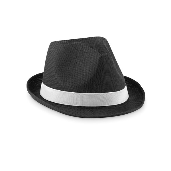 L152 Coloured Promo Trilby Hat  - White Ribbon