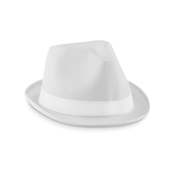 L152 Coloured Promo Trilby Hat  - White Ribbon