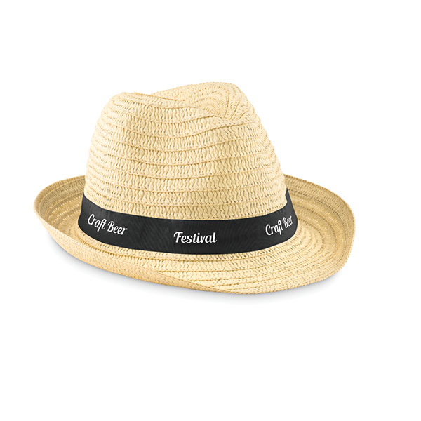 L152 Promo Trilby With Printed Ribbon