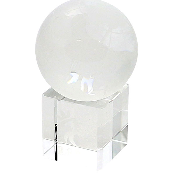 J128 60mm Crystal Globe on Base