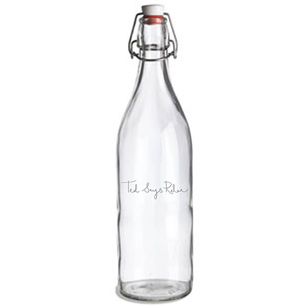 J018 Flip Top Glass Bottle