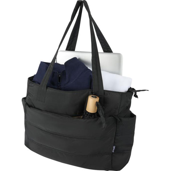Q041 Puffer Laptop Tote Bag