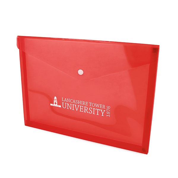 K065 Translucent Coloured Plastic Document Folder