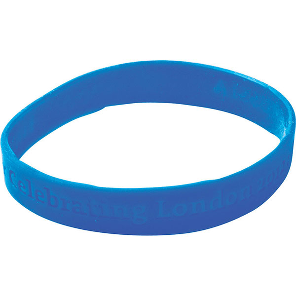 Q071 Recessed Silicone Wristband