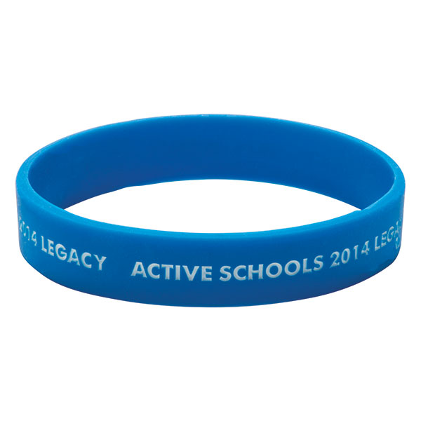 N077 Debossed and Infilled Silicone Wristband