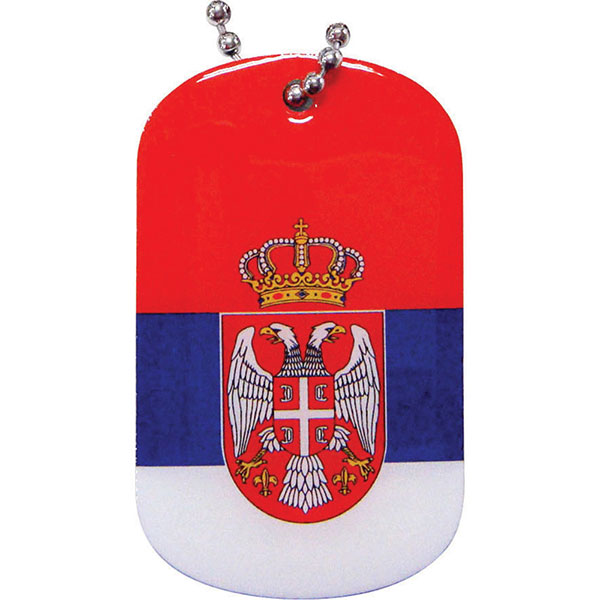 N081 Printed Metal Dog Tag - Full Colour