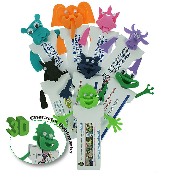 L062 Foam Character Bookmarks-Full Colour 