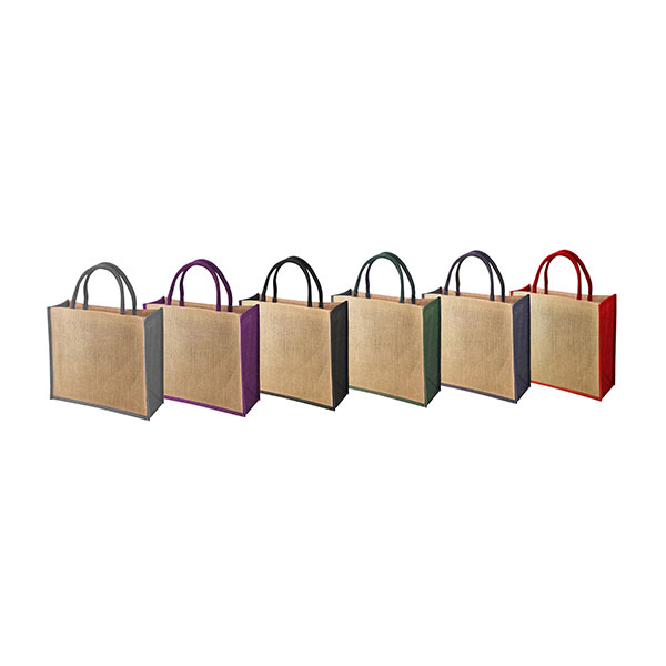 N068 Green & Innocent Tembo CT Jute Bag SH - Spot Colour