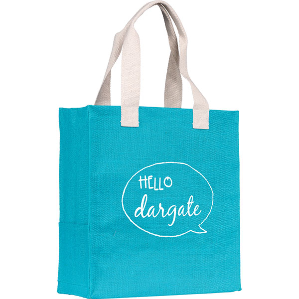 Q047 Dargate Coloured Jute Tote Bag - Full Colour
