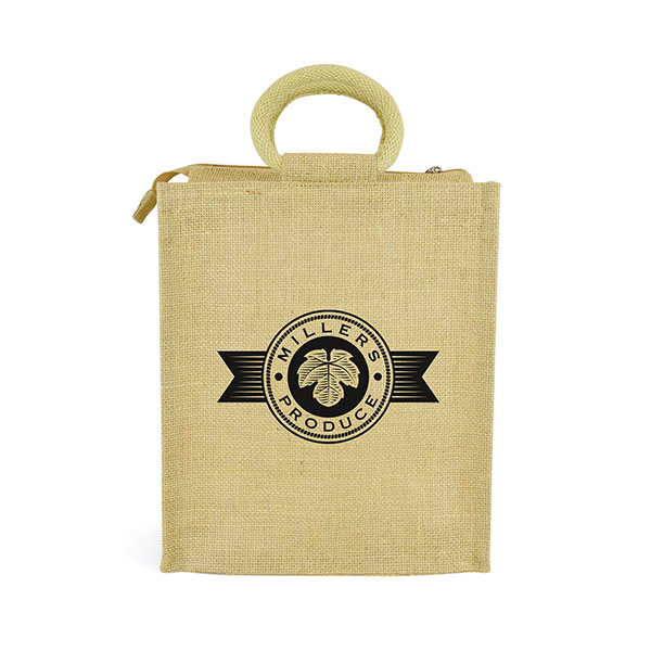 L135 Zipped Jute Bag