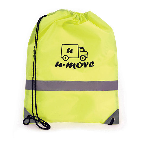 Q167 Celsius Hi Vis Drawstring Bag - Full Colour