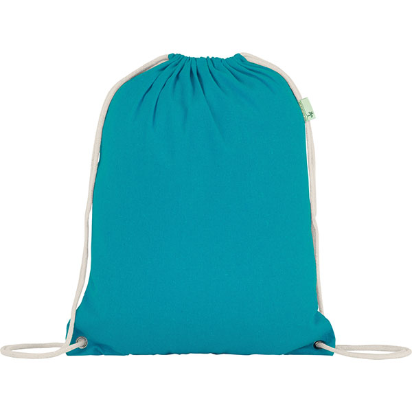 N066 Seabrook 5oz Recycled Cotton Drawstring Bag - Spot Colour