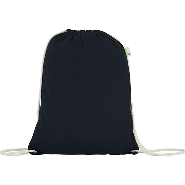 N066 Seabrook 5oz Recycled Cotton Drawstring Bag - Spot Colour