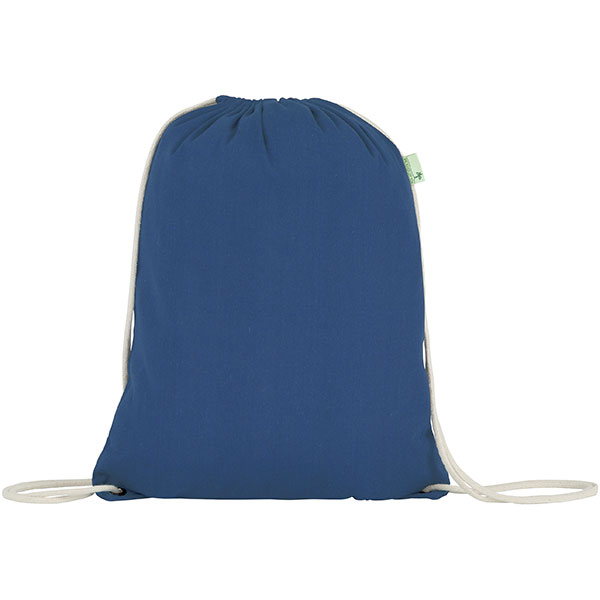 N066 Seabrook 5oz Recycled Cotton Drawstring Bag - Spot Colour