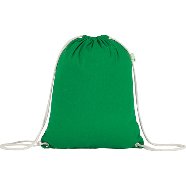 M127 Seabrook 5oz Recycled Cotton Drawstring Bag - Spot Colour