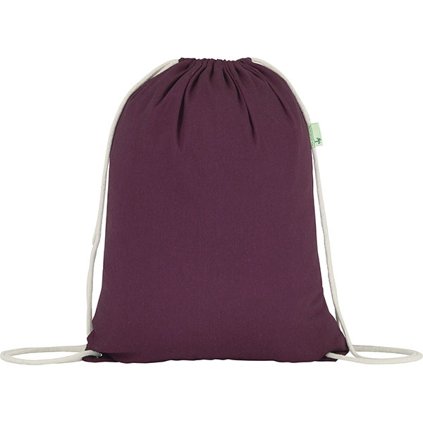 M127 Seabrook 5oz Recycled Cotton Drawstring Bag - Spot Colour