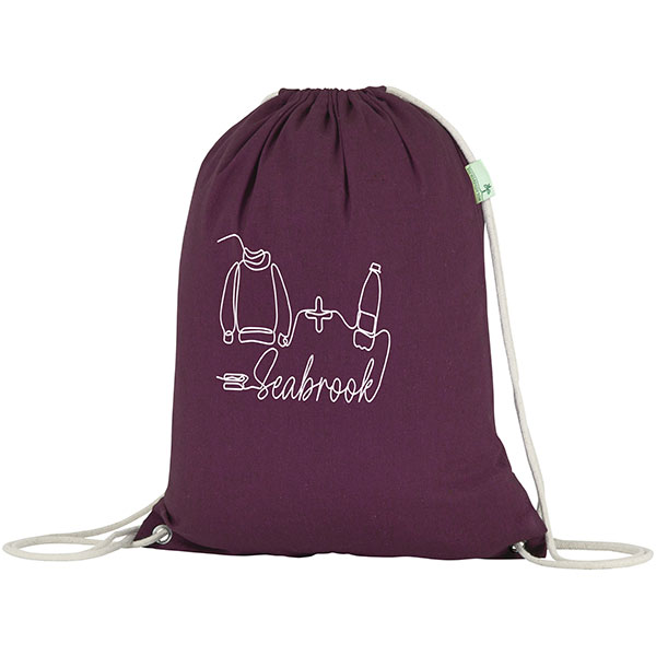 Q046 Seabrook 5oz Recycled Cotton Drawstring Bag - Full Colour