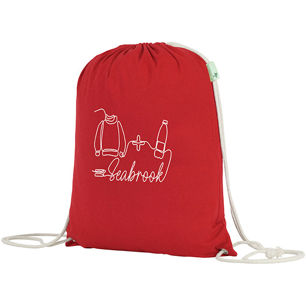 Q046 Seabrook 5oz Recycled Cotton Drawstring Bag - Full Colour