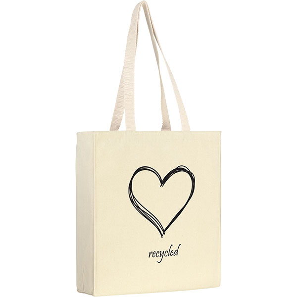 Q047 Aylesham Recycled 8oz Cotton Canvas Tote Bag - Spot Colour