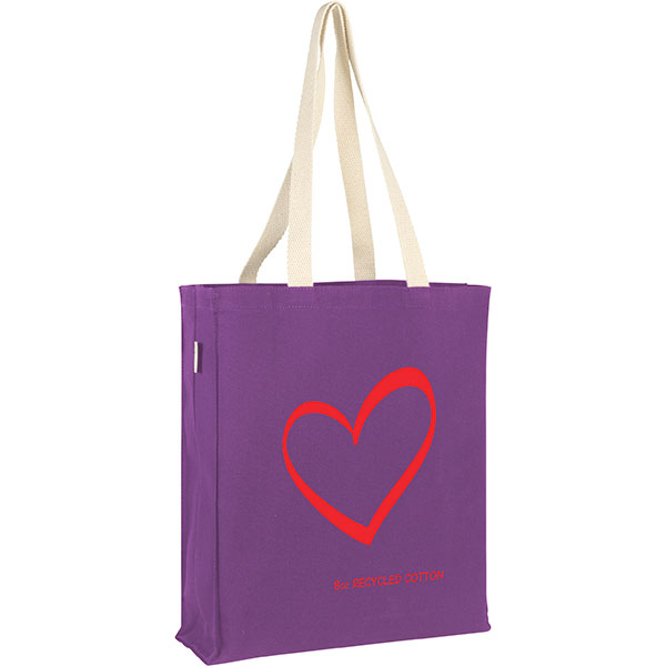 Q047 Aylesham Recycled 8oz Cotton Canvas Tote Bag - Full Colour