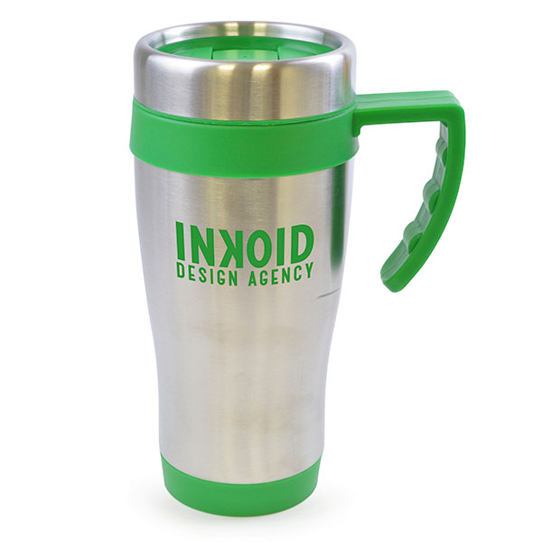 H004 Colour Trim Stainless Steel Travel Mug